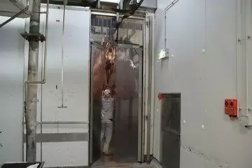 ipari lengőajtó hűtőházon