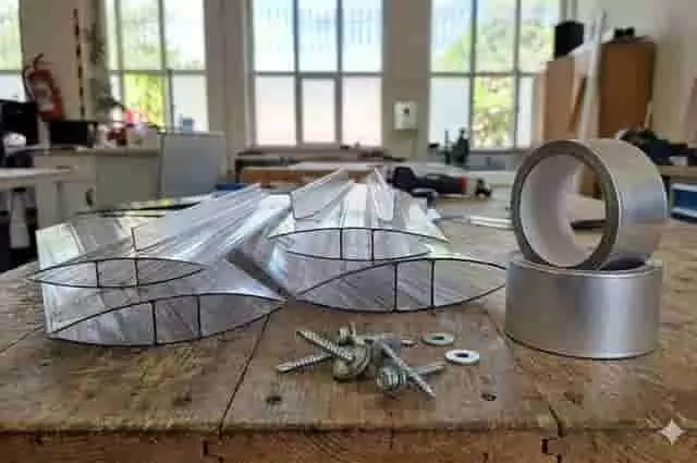 Polikarbonát kiegészítők szereléshez és rögzítéshez